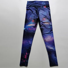 Abstract Ink Pattern High Waist Yoga Leggings Starry sky
