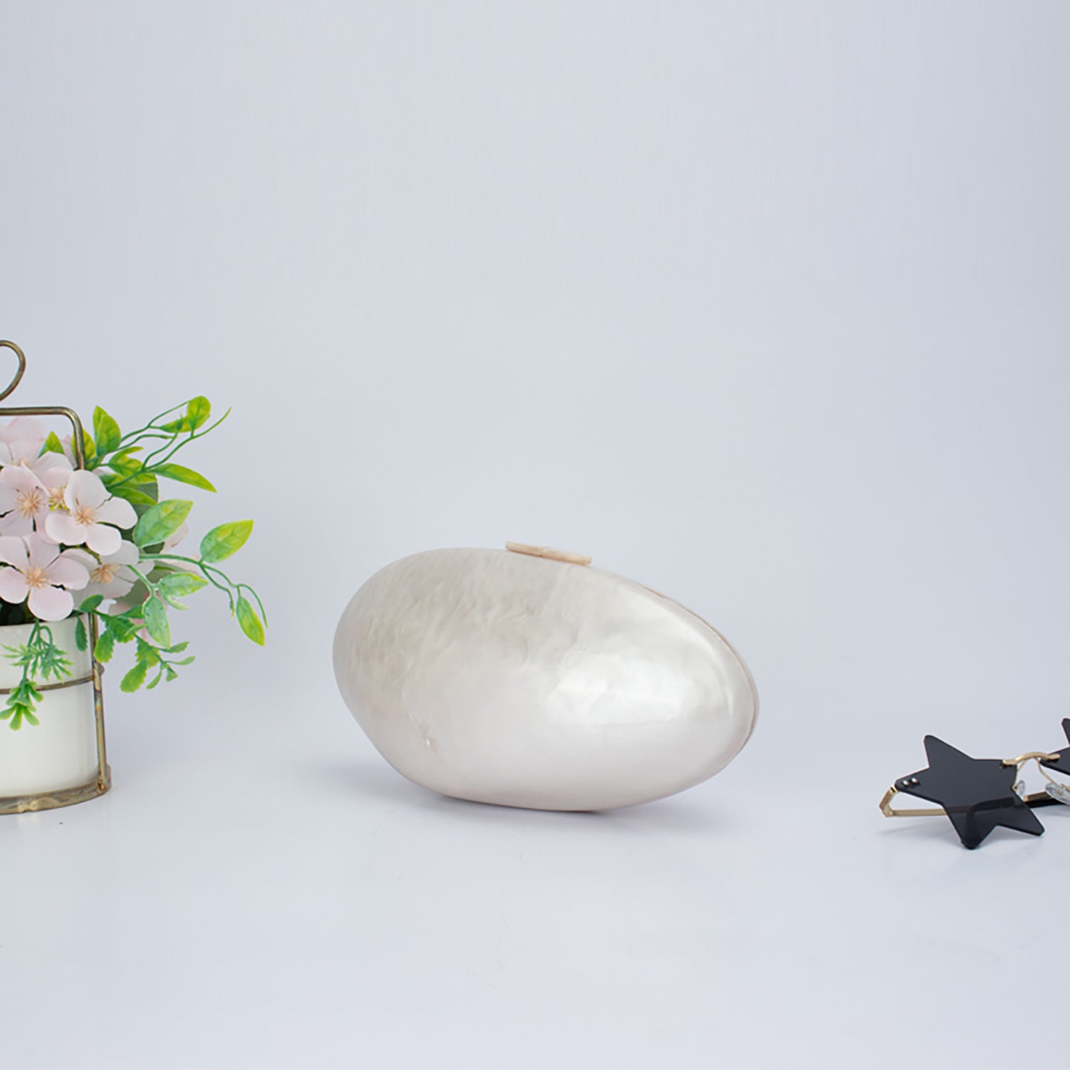 Acrylic Shell Bag Dinner Wedding Clutch Chain Long Shoulder Strap