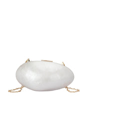 Acrylic Shell Bag Dinner Wedding Clutch Chain Long Shoulder Strap