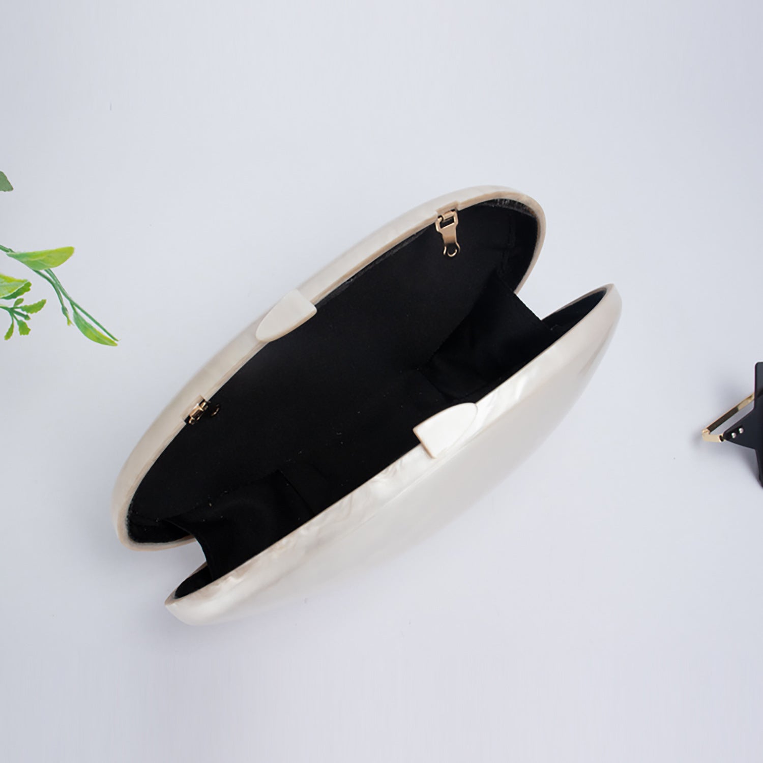 Acrylic Shell Bag Dinner Wedding Clutch Chain Long Shoulder Strap