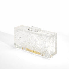 Acrylic Transparent Box Clutch Evening Handbag Transparent