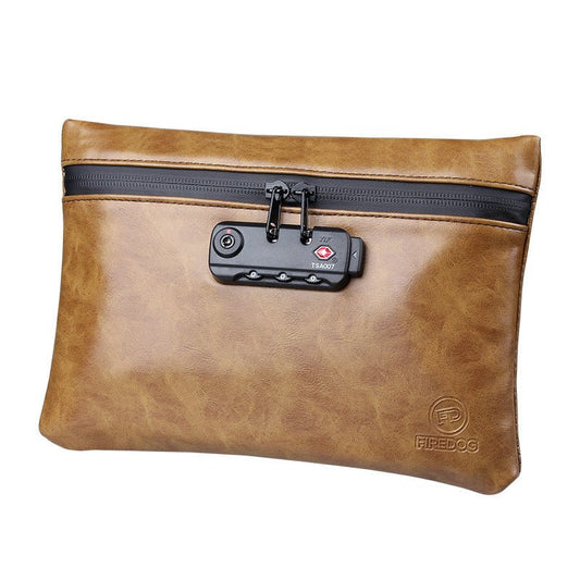 Activated Carbon Deodorant Clutch for Odor Control and Style Khaki