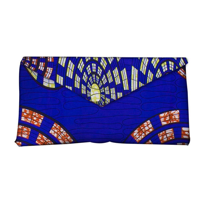 African - Inspired Vibrant Print Clutch Bag for Women 24Style