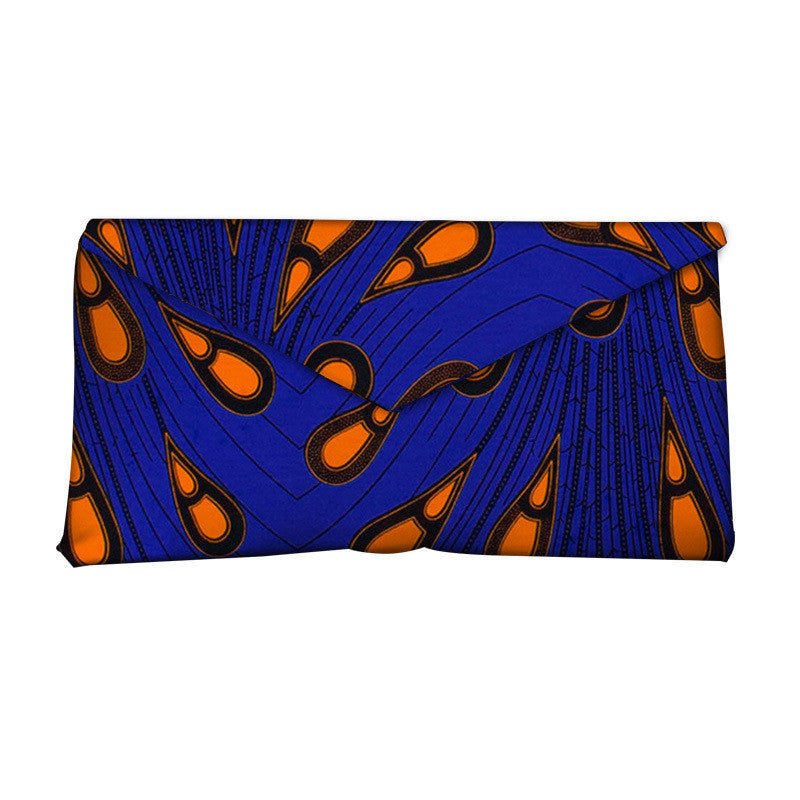African - Inspired Vibrant Print Clutch Bag for Women 21Style
