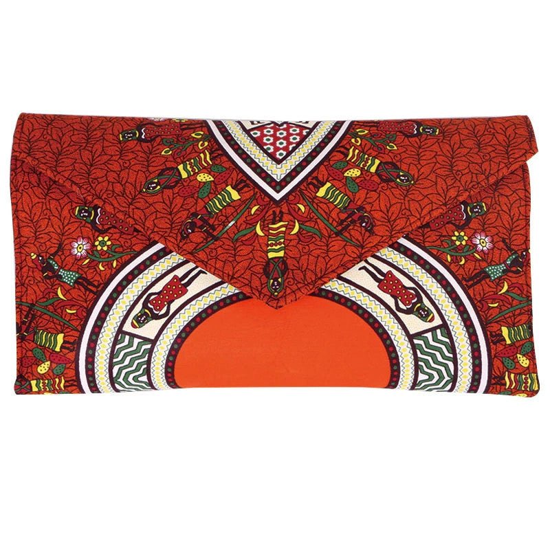 African - Inspired Vibrant Print Clutch Bag for Women 10Style