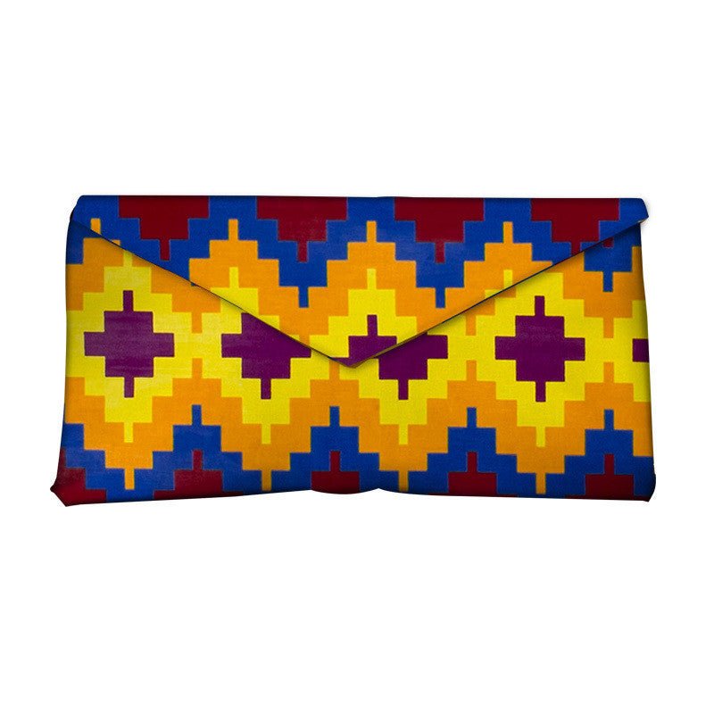 African - Inspired Vibrant Print Clutch Bag for Women 12Style