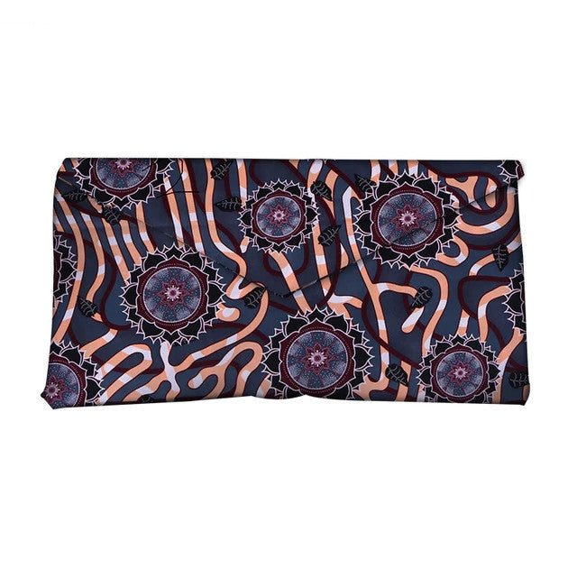 African - Inspired Vibrant Print Clutch Bag for Women 7Style