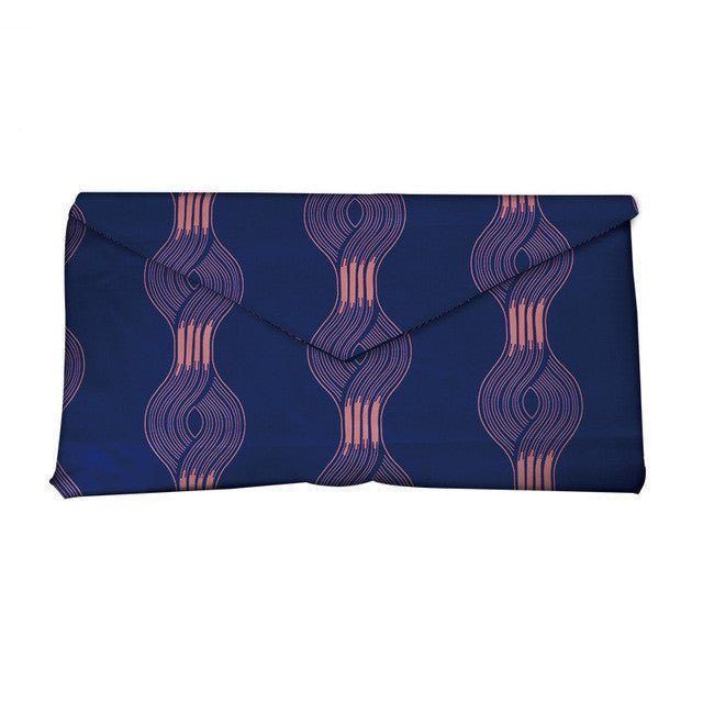 African - Inspired Vibrant Print Clutch Bag for Women 4Style