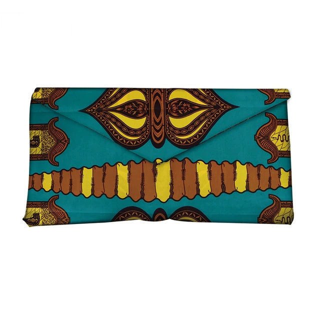 African - Inspired Vibrant Print Clutch Bag for Women 6Style