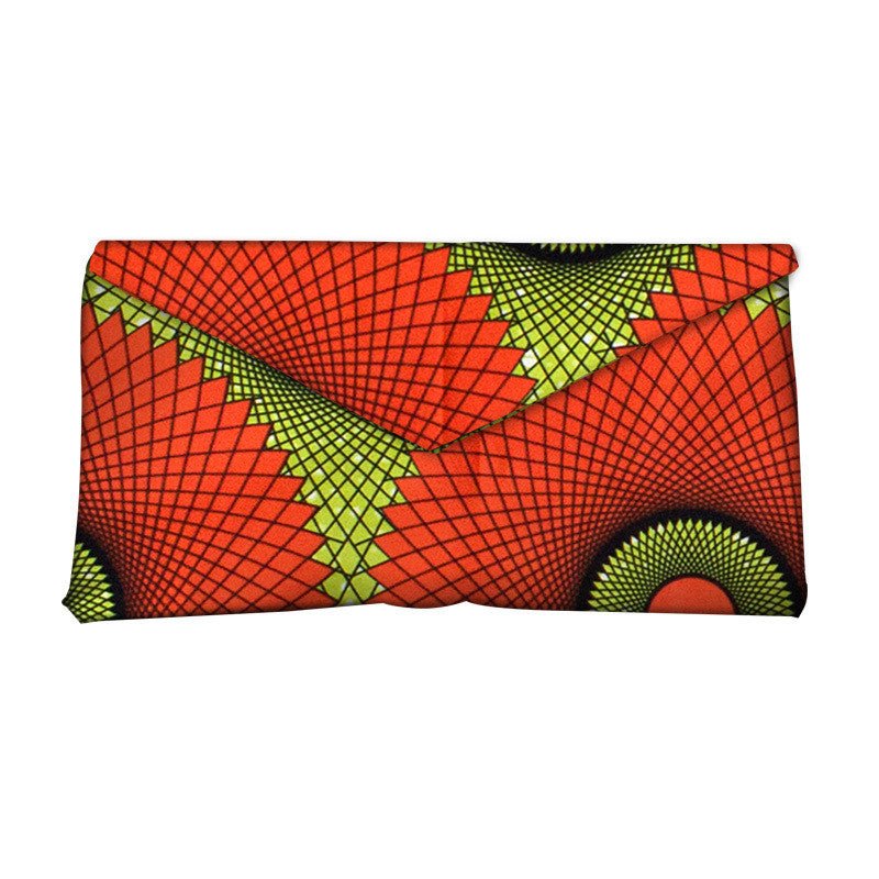 African - Inspired Vibrant Print Clutch Bag for Women 17Style