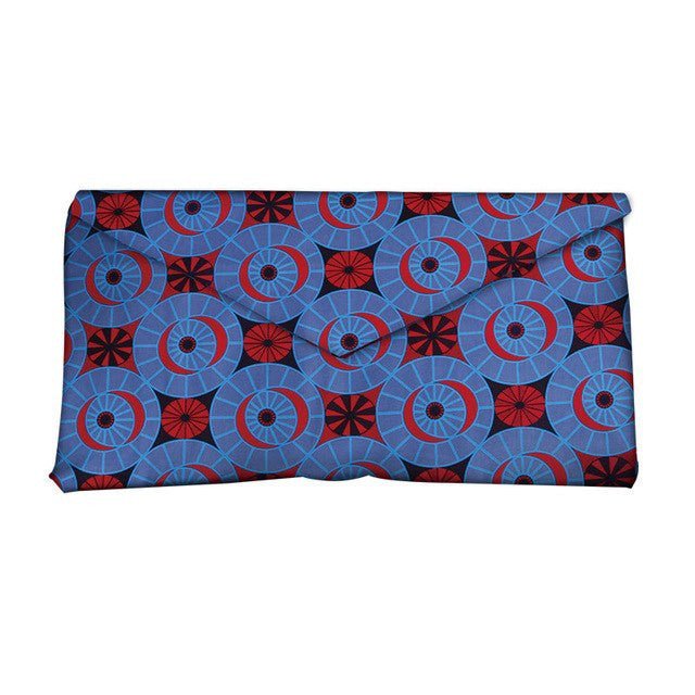 African - Inspired Vibrant Print Clutch Bag for Women 2Style