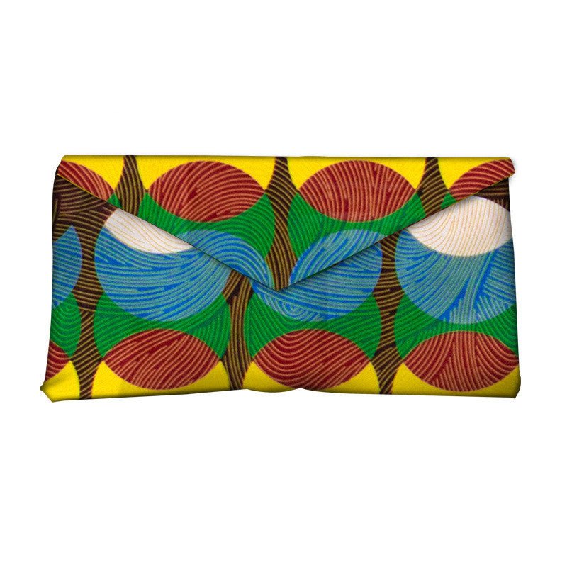 African - Inspired Vibrant Print Clutch Bag for Women 16Style