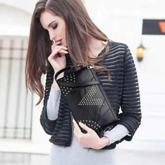 All - Match Lambskin Clutch Bag for Ladies Black