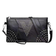 All - Match Lambskin Clutch Bag for Ladies Black