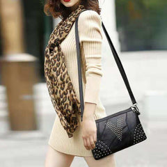 All - Match Lambskin Clutch Bag for Ladies Black