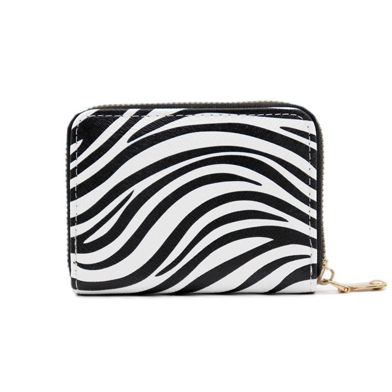 Animal Pattern Series Expanding Card Holder Black And White Zebra Print