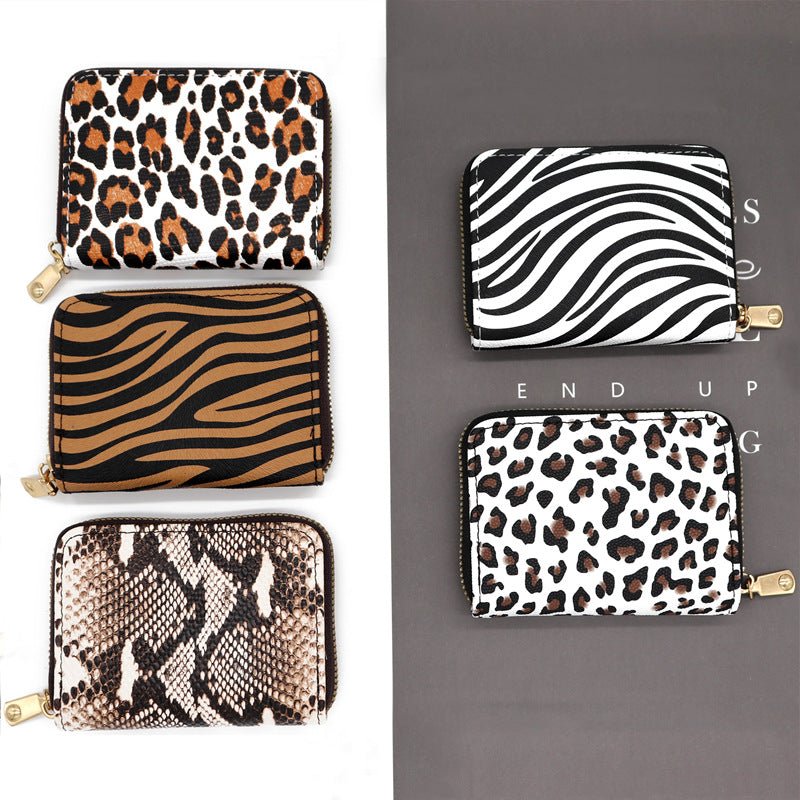 Animal Pattern Series Expanding Card Holder Black And White Zebra Print
