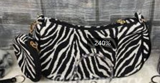 Animal Pattern Series Expanding Card Holder Zebra bag