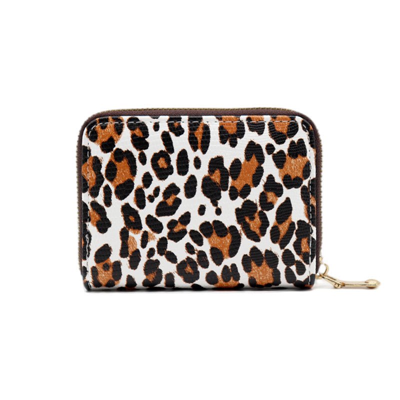 Animal Pattern Series Expanding Card Holder Large Leopard Print
