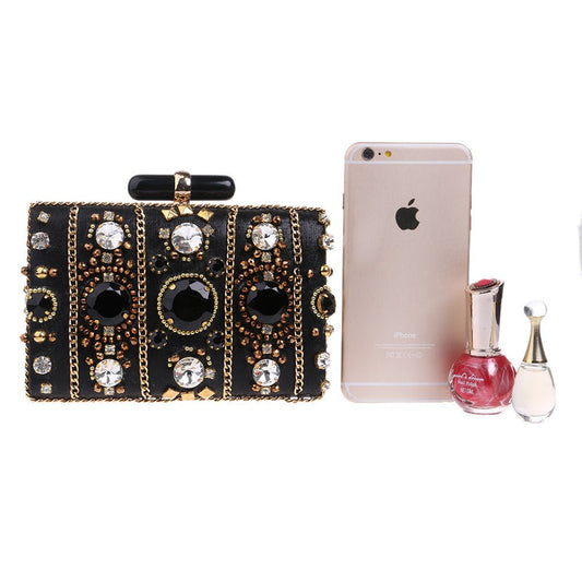 Banquet Clutch Ladies Dress Evening Bag Black