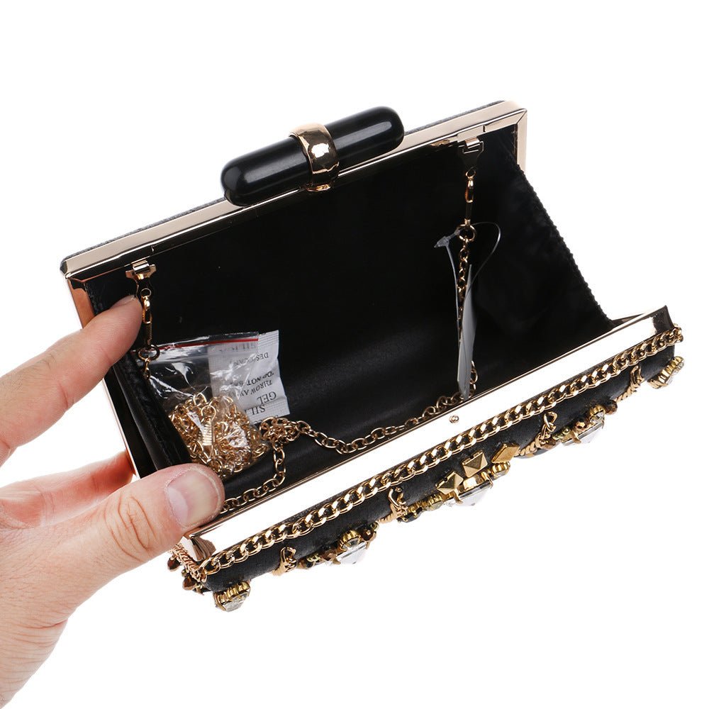 Banquet Clutch Ladies Dress Evening Bag Black