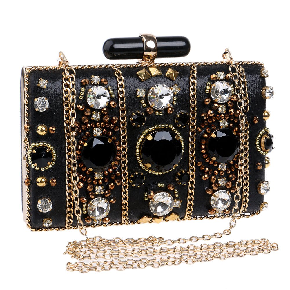 Banquet Clutch Ladies Dress Evening Bag Black