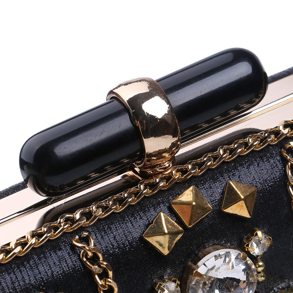 Banquet Clutch Ladies Dress Evening Bag Black