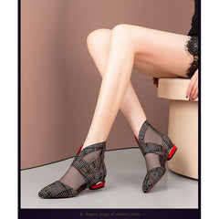 Baotou sandals flat shoes Black