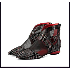 Baotou sandals flat shoes Red