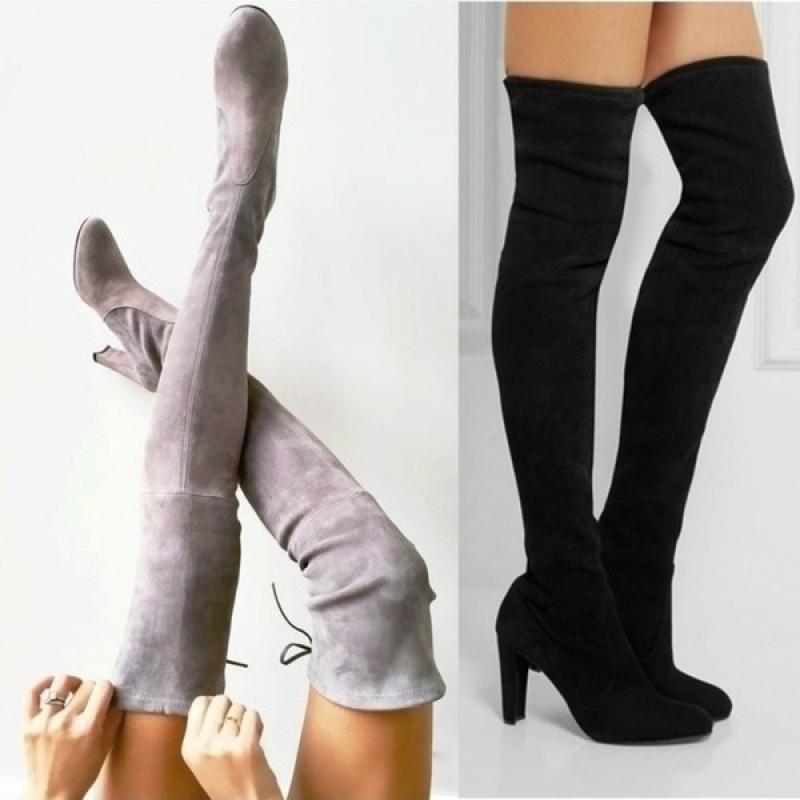 Black Knee High Boots For Women Black