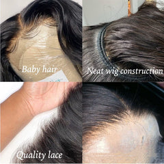Body Wave Lace Front Human Hair Wig 4x4 headgear