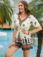Bohemian V - neck Beach Jumpsuit for Women S