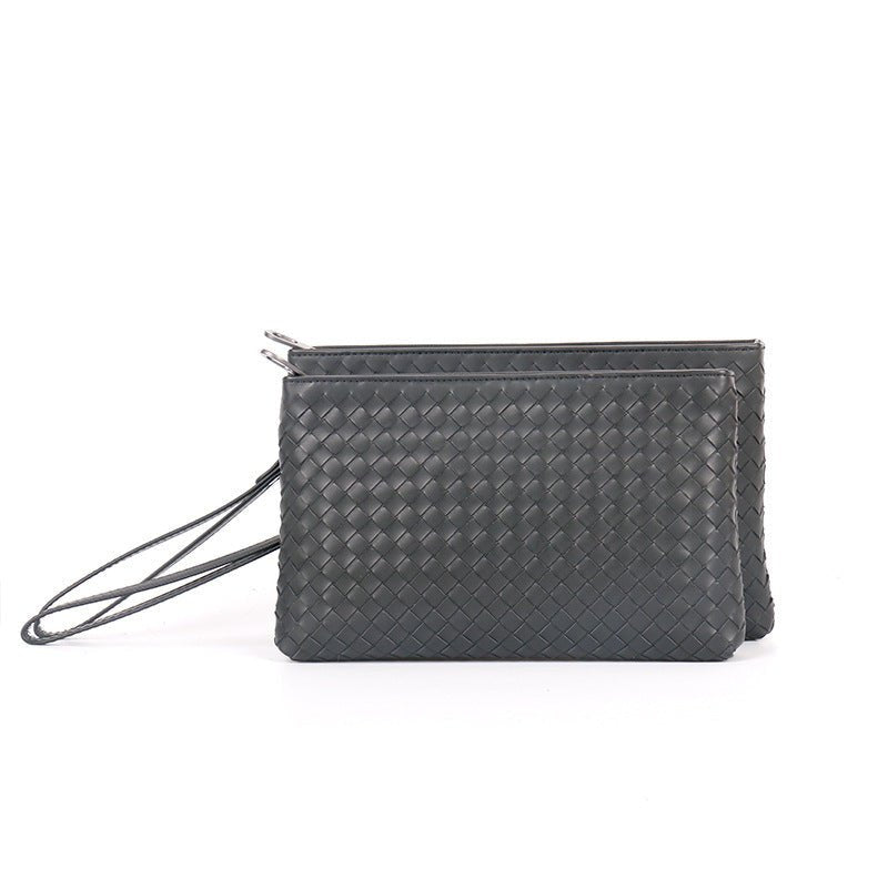 Borsa Premium Leather Clutch Bag for Business Black