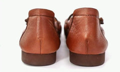 Buckle Ethnic Style Women's Shoes Hollow Breathable Flower Sandals light brown