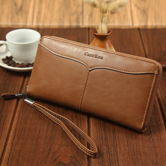 Business Casual Large - Capacity Clutch Bag Brown