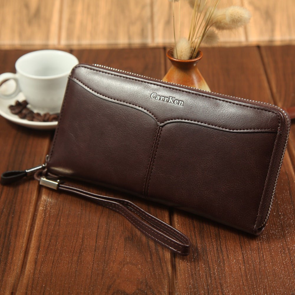 Business Casual Large - Capacity Clutch Bag Coffee