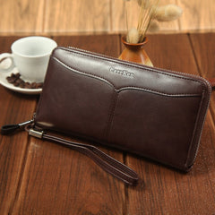 Business Casual Large - Capacity Clutch Bag Coffee