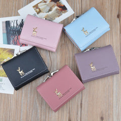 Cartoon Leather Women's Bag: New Pocket Ladie Clutch Purse Black