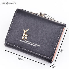 Cartoon Leather Women's Bag: New Pocket Ladie Clutch Purse Rose Red