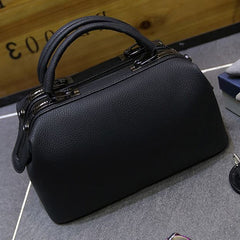 Casual Boston Clutch Handbags Black