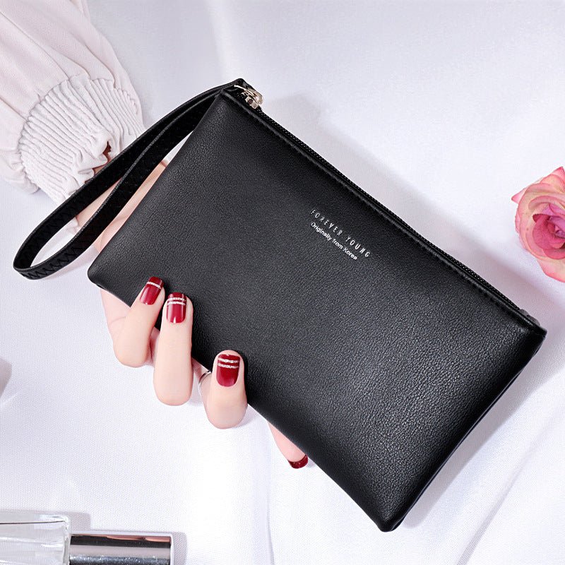 Casual Long Clutch Bag for Women – Elegant and Versatile Black