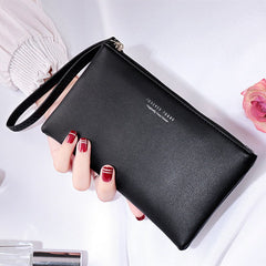 Casual Long Clutch Bag for Women – Elegant and Versatile Black