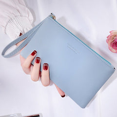 Casual Long Clutch Bag for Women – Elegant and Versatile Light Blue