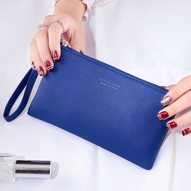 Casual Long Clutch Bag for Women – Elegant and Versatile Royal Blue