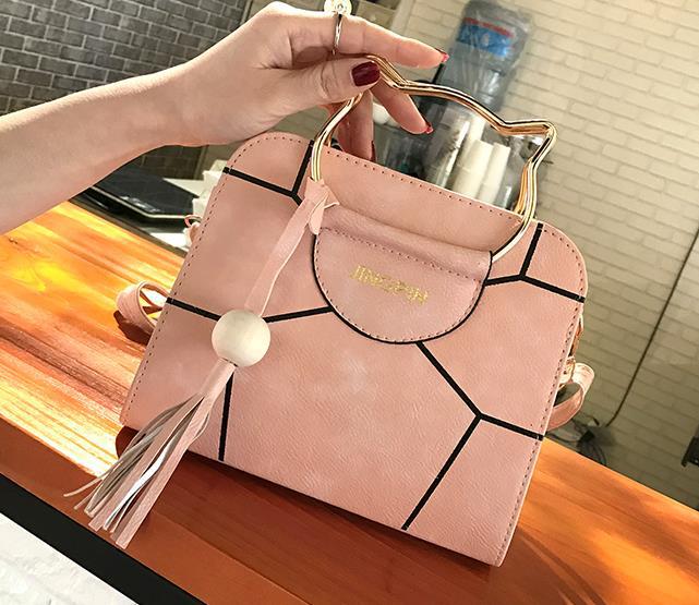 Cat Portable Printed Shoulder Bag for Women's Fashion Casual Pink