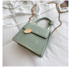 Chain Shoulder Bag, Fresh, Sweet And Fashionable Green