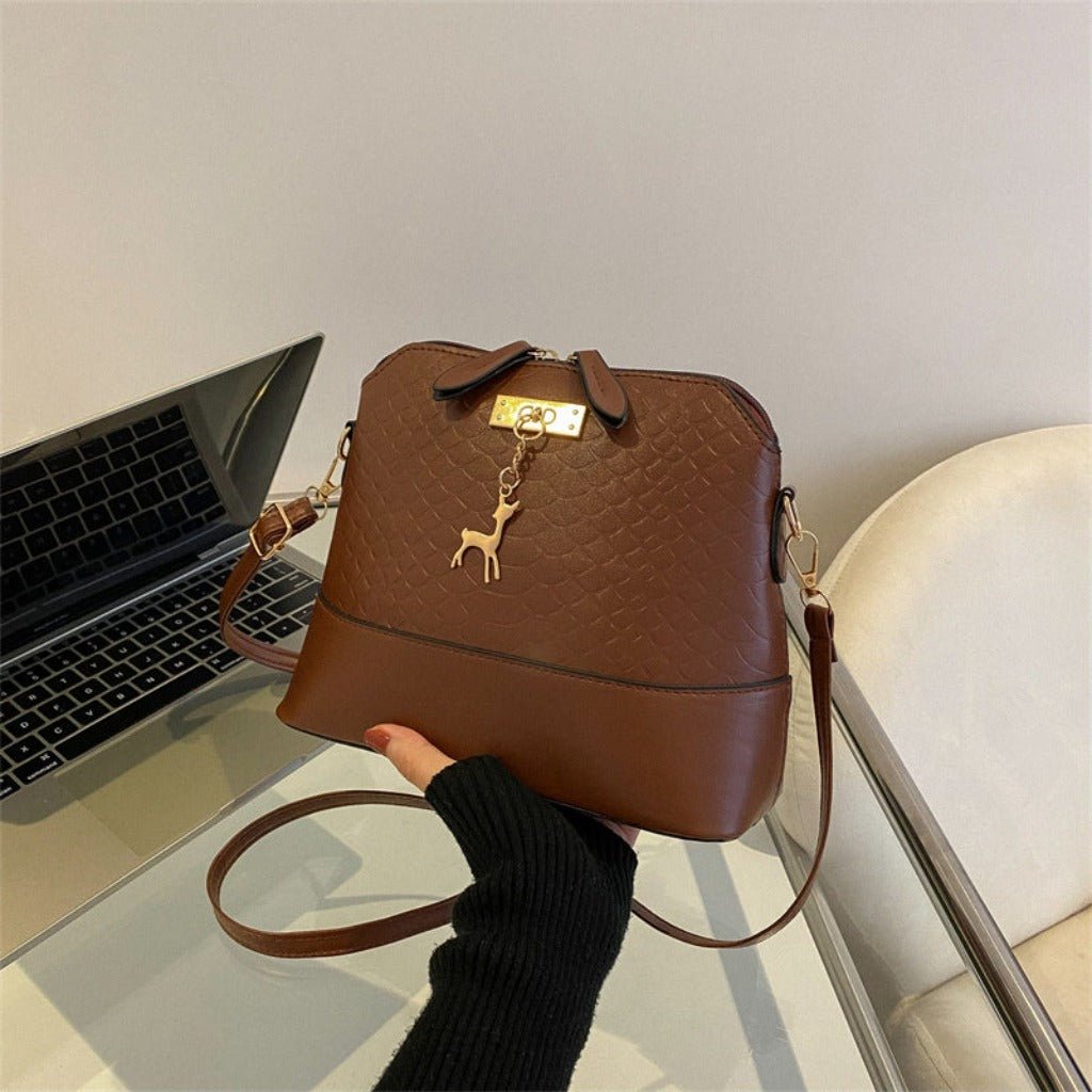 Chic and Trendy Portable Fashion Women's Handbag Black