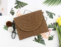 Chic Ball Clutch Messenger Bag Dark brown