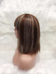 Chic Bob Wig: Full Mechanic Blend in 4/27 Shades Brown