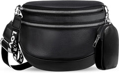 Chic Elegance: Women's Simple Shoulder Messenger Bag Black